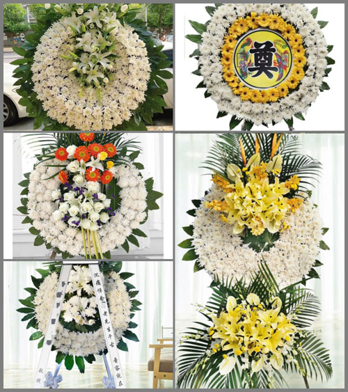 山西太原娄烦县盖家庄乡寺明庄村花圈速递